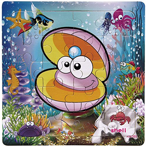 Wooden Jigsaw Puzzles for Kids 3-5 Year Olds -20 Piece Kids Puzzles Toys -Toddler Children Learning Educational Puzzles Toys for Set for Kids 3 4 5 Year Old(4 Puzzles)…