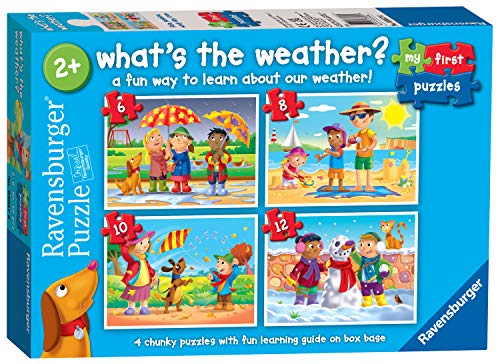 Ravensburger What's The Weather? My First Jigsaw Puzzles for Kids 2 Years Up (2, 3, 4 & 5 Pieces) Educational Toys for Toddlers - EYFS