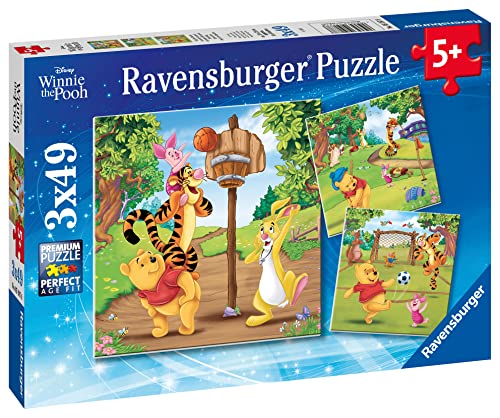 Ravensburger Winnie The Pooh-3 x 49 Piece Jigsaw Puzzles for Kids Age 5 Years Up