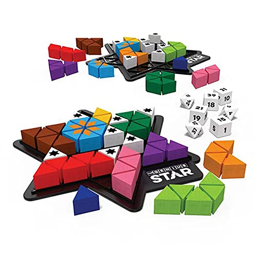 The Happy Puzzle Company The Genius Star Game - 165,000+ Puzzle Challenges for a Fun Family Board Game Night - Logic Puzzles STEM Educational Learning Resources - Smart Games for Kids & Adults Ages 8+