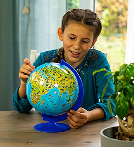 Ravensburger Children’s World Globe 3D Jigsaw Puzzle for Kids age 6 Years Up - 180 Pieces - No Glue Required