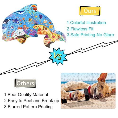 Dolphin Jigsaw Puzzle for Kids, 108 Pieces Puzzles, Best Gift for Children Age 4 5 6 7 8 9 10 Years.
