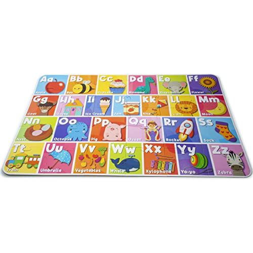 abeec Giant Alphabet Jigsaw Kids Puzzle – Floor Jigsaw Puzzles For Kids - Includes 30 Giant Floor Puzzle Pieces - Educational Toys - Toddler Games - Alphabet Puzzles