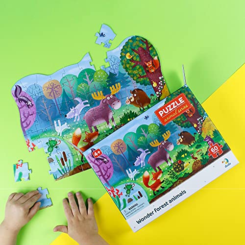 Set of 4 Animal Jigsaw Puzzles for Kids 4 years old and up 60 pieces () Dodo Perfect Educational Gift for Boys and Girls (Animals)
