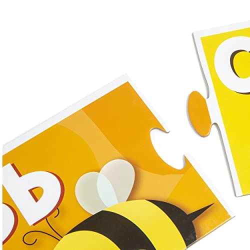 abeec Giant Alphabet Jigsaw Kids Puzzle – Floor Jigsaw Puzzles For Kids - Includes 30 Giant Floor Puzzle Pieces - Educational Toys - Toddler Games - Alphabet Puzzles