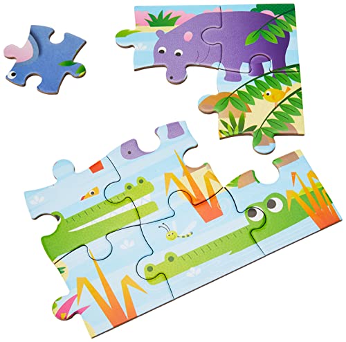 Galt Toys, 4 Puzzles in a Box - Jungle, Animal Jigsaw Puzzle for Kids, Ages 3 Years Plus