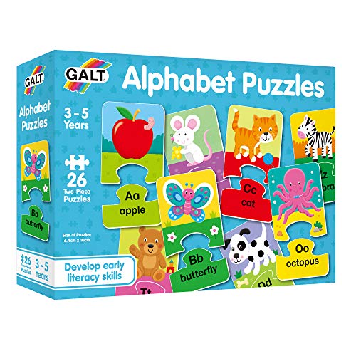 Galt Toys, Alphabet Puzzles, Alphabet Jigsaw Puzzle for Kids, Ages 3 Years Plus