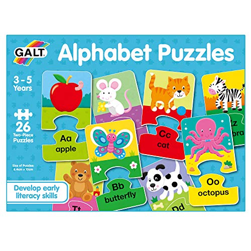 Galt Toys, Alphabet Puzzles, Alphabet Jigsaw Puzzle for Kids, Ages 3 Years Plus