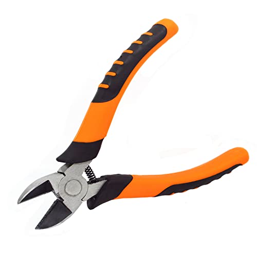 YankMooM Precision Wire Cutters 6 Inch Wire Cutter Pliers Diagonal Side Cutting Pliers with PVC Dipped Handles for Wire Jewelry Cable Cutter