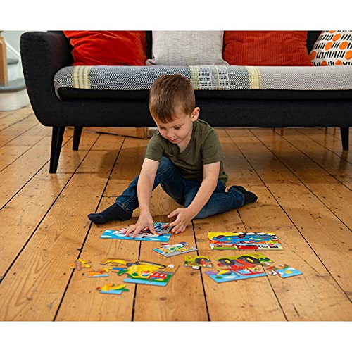 Galt Toys, 4 Puzzles in a Box - Vehicles, Jigsaw Puzzle for Kids, Ages 3 Years Plus