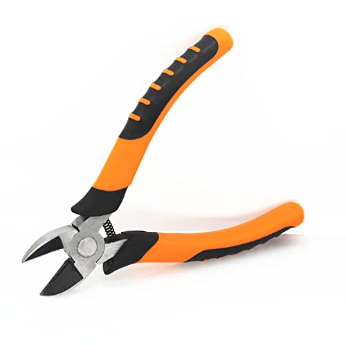 YankMooM Precision Wire Cutters 6 Inch Wire Cutter Pliers Diagonal Side Cutting Pliers with PVC Dipped Handles for Wire Jewelry Cable Cutter