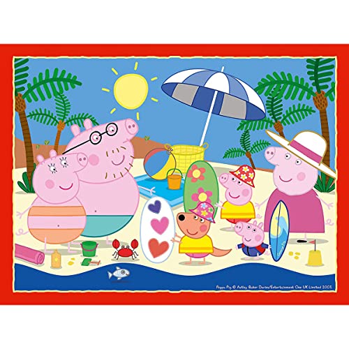 Ravensburger Peppa Pig 4 in Box (12, 16, 20, 24 Pieces) Jigsaw Puzzles for Kids Age 3 Years Up
