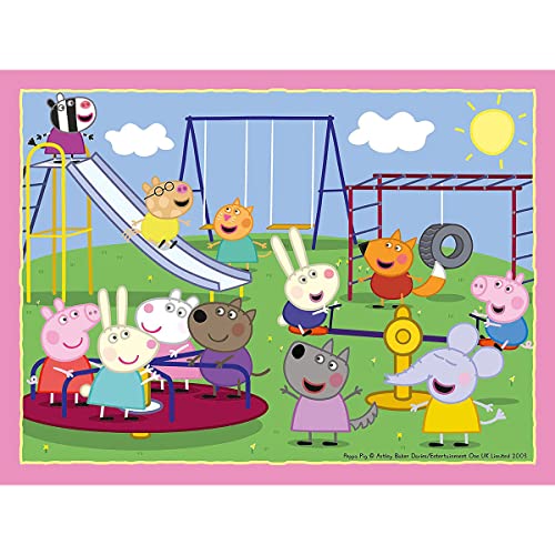 Ravensburger Peppa Pig 4 in Box (12, 16, 20, 24 Pieces) Jigsaw Puzzles for Kids Age 3 Years Up