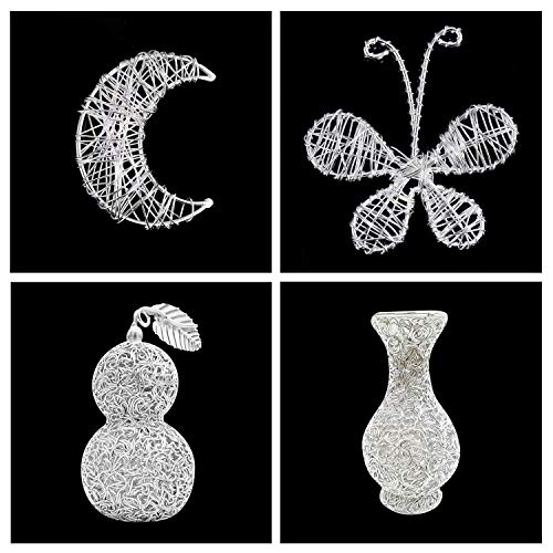 DesignerBox Aluminium Wire With 1PCS Wire Cutter, 10M/ 33.3ft Craft Flexible Bonsai Training Wire for sculpture, Jewellery Making, Earring DIY Clay Modelling Bonsai