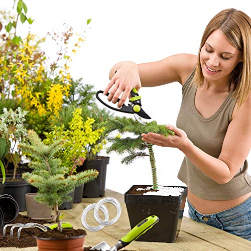 DesignerBox Aluminium Wire With 1PCS Wire Cutter, 10M/ 33.3ft Craft Flexible Bonsai Training Wire for sculpture, Jewellery Making, Earring DIY Clay Modelling Bonsai