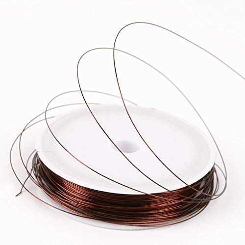 BEHAHAI 4 Roll Copper Jewelry Wire, 0.4 mm Jewelry Beading Wire Tarnish Resistant Bare Copper Wire Thin Artistic Craft Wire Wrapping Kit Mixed Color for Jewelry Making Beading Crafts