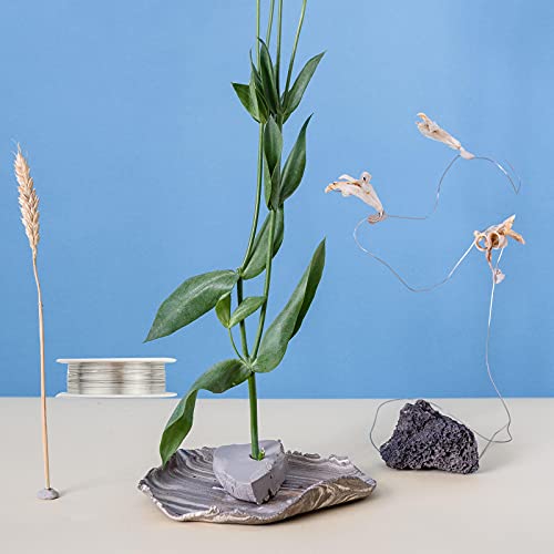 BEHAHAI 4 Roll Copper Jewelry Wire, 0.4 mm Jewelry Beading Wire Tarnish Resistant Bare Copper Wire Thin Artistic Craft Wire Wrapping Kit Mixed Color for Jewelry Making Beading Crafts