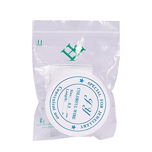 PH PandaHall 7m 0.5mm Craft Wire for Jewellery Making, Iron Jewellery Wire Tarnish Resistant Beading Wire Silver Craft Jewelry Wire for Jewelry Making Supplies DIY Crafting, 25 Gauge