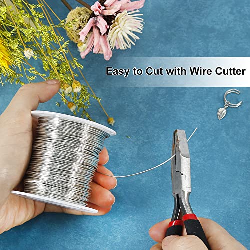 20 Gauge 0.8mm Copper Craft Wire, 114 Feet Metal Wire Flexible Bendable Copper Wire for Jewellery Making, Crafting, Modelling and Sculpting