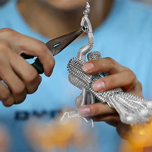 1mm Aluminum Craft Wire, 10 Meteres Aluminum Sculpting Wire, Silver Bendy Crafting Wire Bendable Metal Wire for Sculpting, DIY Art Craft Floral Making, Jewelry Making, Wrapping and Wire Weaving