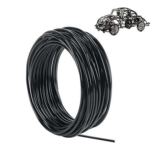 Craft Wire, 50m 1mm Metal Wire for Crafts Flexible Bendable Aluminum Wire, Making Art Craft DIY Embellishment Decoration Bike Modelling Skeleton Crafting Floral Making, Wire Weaving and Wrapping