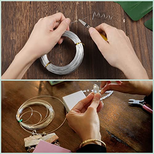 LUTER Aluminum Craft Wire, 98.4ft/ 30m 18 Gauge 1mm Metal Wire Flexible Bendable Crafting Wire for Jewelry Making DIY Crafts Gardening Sculpting