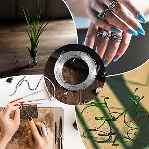 LUTER Aluminum Craft Wire, 98.4ft/ 30m 18 Gauge 1mm Metal Wire Flexible Bendable Crafting Wire for Jewelry Making DIY Crafts Gardening Sculpting