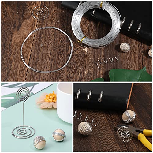 LUTER Aluminum Craft Wire, 98.4ft/ 30m 18 Gauge 1mm Metal Wire Flexible Bendable Crafting Wire for Jewelry Making DIY Crafts Gardening Sculpting