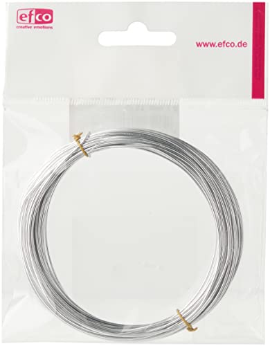 Efco 22 258 91 1 mm x 10 m Aluminium Anodised Round Wire, Silver