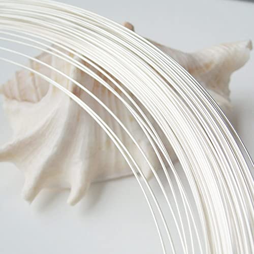 Copper Craft Wire Silver Plated Copper Wires 0.6mm x 20m Bead Making Art Craft DIY Embellishment Decoration Floristy Modelling Sculpture Supplies