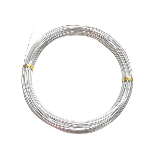 Aluminum Craft Wire 12 Gauge 2mm 10m Anodized Silver Al Wires Bead Model Making Art Craft DIY Embellishment Decoration Florist Supplies