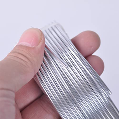 Aluminum Craft Wire 12 Gauge 2mm 10m Anodized Silver Al Wires Bead Model Making Art Craft DIY Embellishment Decoration Florist Supplies
