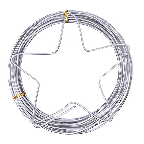 NEPAK 10m x 3mm Aluminum Wire for Jewelry Craft Diy Aluminum Craft Wire