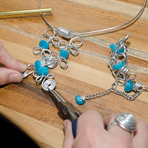 Zocipro Aluminium Wire 3mm x 10m, Bendy Craft Wire, Silver Plated Jewellery Wire, Flexible Modelling Wire Suitable for DIY Sculptures, Jewelry Making, Wire Weaving and Wrapping