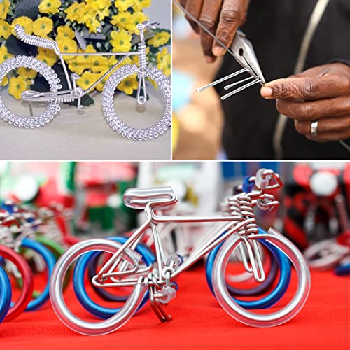 Zocipro Aluminium Wire 3mm x 10m, Bendy Craft Wire, Silver Plated Jewellery Wire, Flexible Modelling Wire Suitable for DIY Sculptures, Jewelry Making, Wire Weaving and Wrapping