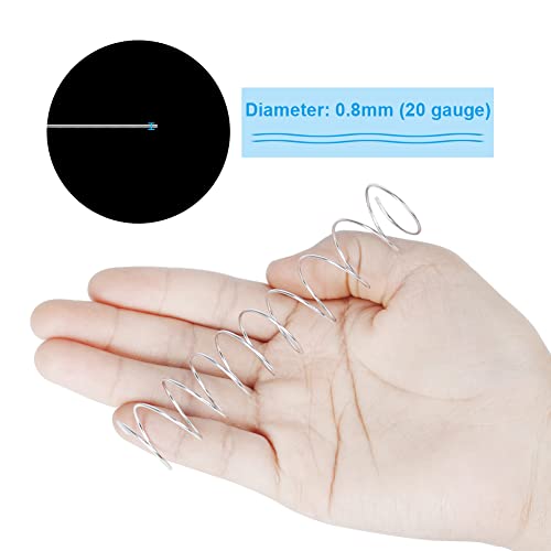 20 Gauge 0.8mm Aluminum Craft Wire for Jewellery Making, 328 Feet Bendable Metal Wire for Sculpting, Crafting, Modelling and Wrapping (Silver)