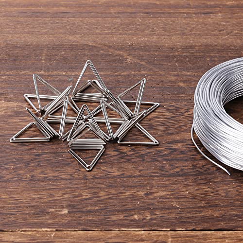 LUTER Aluminum Craft Wire, 164ft/ 50m 18 Gauge 1mm Metal Wire Flexible Bendable Crafting Wire for Jewelry Making Sculpting DIY Crafts Gardening