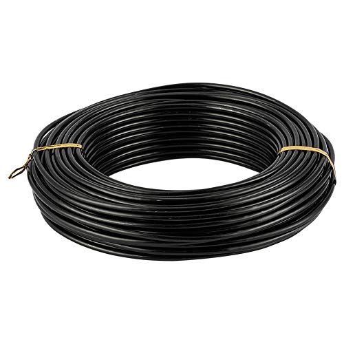 PandaHall 82 Feet Aluminum Wire 9 Gauge Flexible Metal Craft Wire for DIY Manual Arts Jewelry Making(Black)