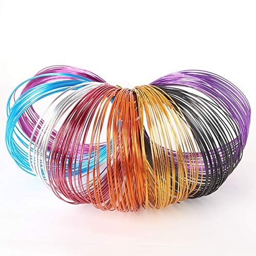 Craft Wire 1mm 10m Anodized Silver Aluminum Wire for Bead Making Art Craft DIY Embellishment Decoration Florist Supplies (Silver)