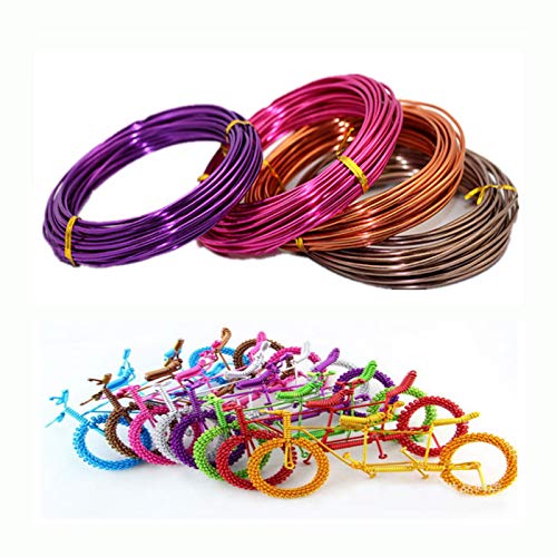 Aluminium Wire Rolls 10m Bendy Craft Silver Wire for Jewelry Making,DIY Sculpture,Modelling Making and Crafts(Sliver,Diameter-1.0mm)