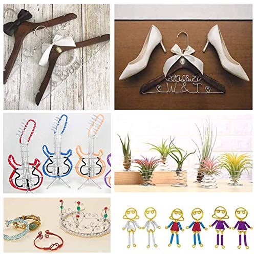 BENECREAT 9 Gauge/3mm Tarnish Resistant Jewelry Craft Wire 17m Bendable Aluminum Sculpting Metal Wire for Jewelry Crafting, Sculpture, Floral Making, Modelling, Wire Weaving