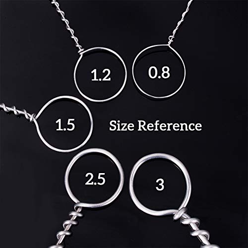 BENECREAT 9 Gauge/3mm Tarnish Resistant Jewelry Craft Wire 17m Bendable Aluminum Sculpting Metal Wire for Jewelry Crafting, Sculpture, Floral Making, Modelling, Wire Weaving