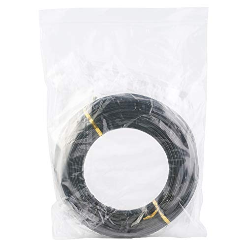 PandaHall 82 Feet Aluminum Wire 9 Gauge Flexible Metal Craft Wire for DIY Manual Arts Jewelry Making(Black)