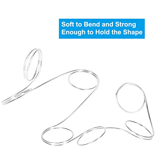 15 Gauge 1.5mm Aluminum Craft Wire, 164 Feet Bendable Metal Wire for Bonsai Training, Sculpting, Bike Modelling Skeleton Crafting Floral Making, Jewelry Making, Wire Gardening and Wrapping (Silver)