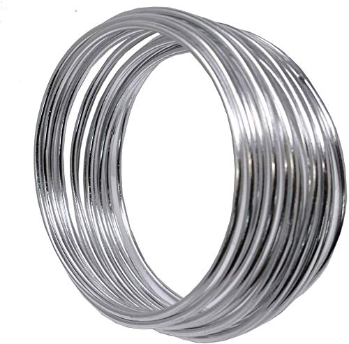 2mm Aluminium Wire - 5 Metres, Bendy Craft Wire for Jewellery, Stop Animation, Clay Modelling, Armatures and Bonsai