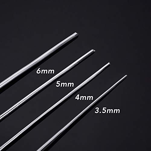 BENECREAT 3 Gauge(6mm) Silver Aluminum Wire 23 Feet(7m) Bendable Metal Sculpting Wire for Floral Model Skeleton Art Making and Beading Jewelry Work