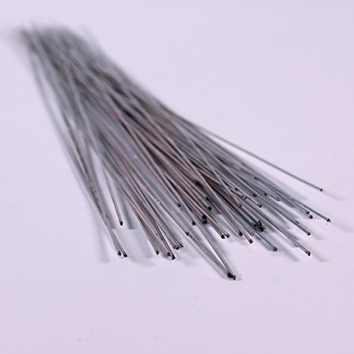 Galvanised Steel Silver Florist Wire Flexible for Modelling 30cm Long 75g Pack of 50 by BCreative ®