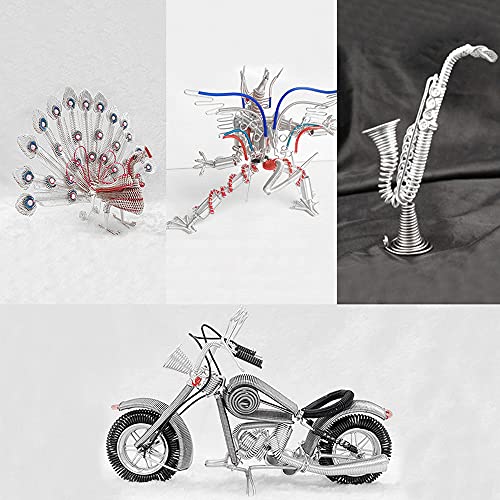 18 Gauge 1mm Aluminum Craft Wire, 65.6ft / 20m Metal Wire Aluminium Wire for Crafting Jewelry Making Garden Florist Modelling