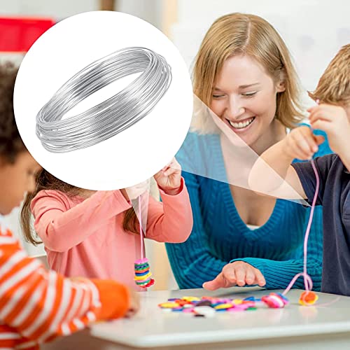 Aluminum Craft Wire,40m/20 Gauge 0.8mm jewellery wire,aluminium wire for Jewellery Making,Bendable Metal Wire for Sculpting, Bike Modelling Skeleton Crafting Floral Making, Wire Weaving and Wrapping