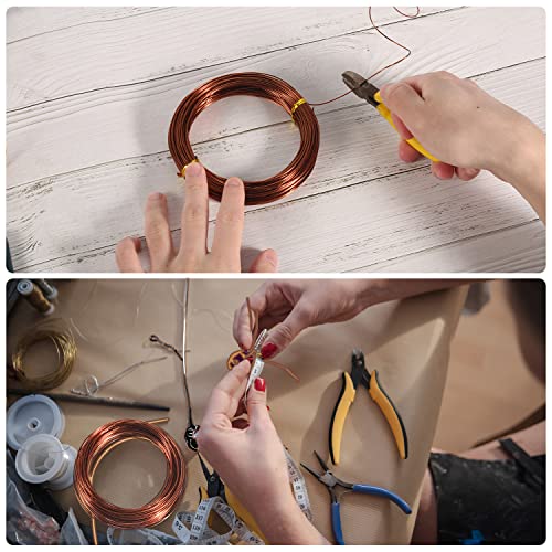 Aluminum Craft Wire, 164Ft/ 50m 1mm Metal Wire Armature for Crafts Flexible Bendable Aluminum Wire 18 Gauge for Jewelry Making DIY Crafts Gardening Sculpting (Bronze)